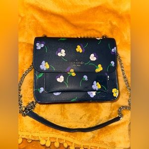 Kate Spade Navy Pansy Floral Crossbody